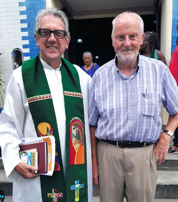 Columban Frs. Colin McLean (left) and Patrick Raleigh